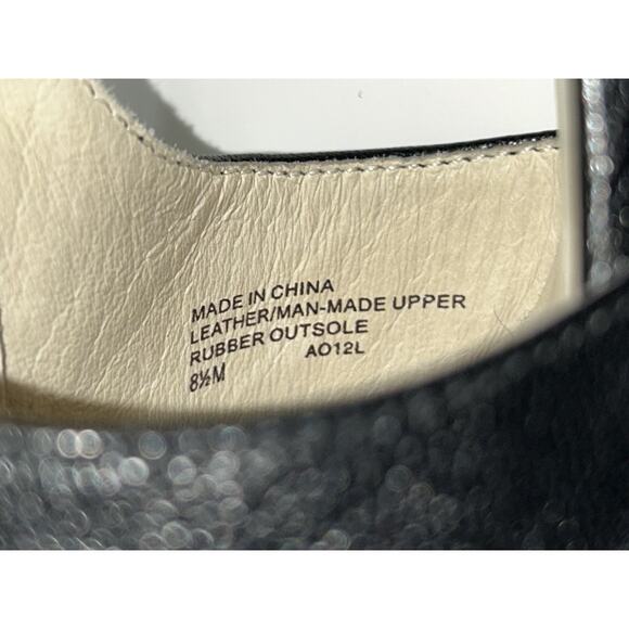 Michael Kors Womens Sandal Size 8.5 MBlack Leather Wedge Heel Zip Up Ankle Strap - Picture 6 of 7